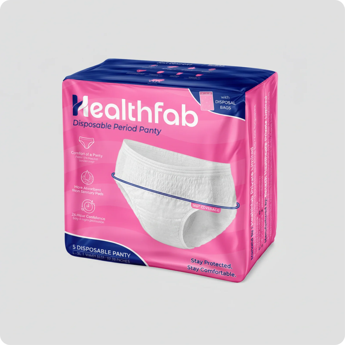 Healthfab Disposable Period Panty (Pack of 5), image 1